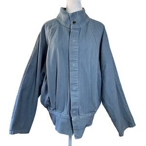 Vintage ‘90s Torpedo International Oversized Light Wash Denim Jacket